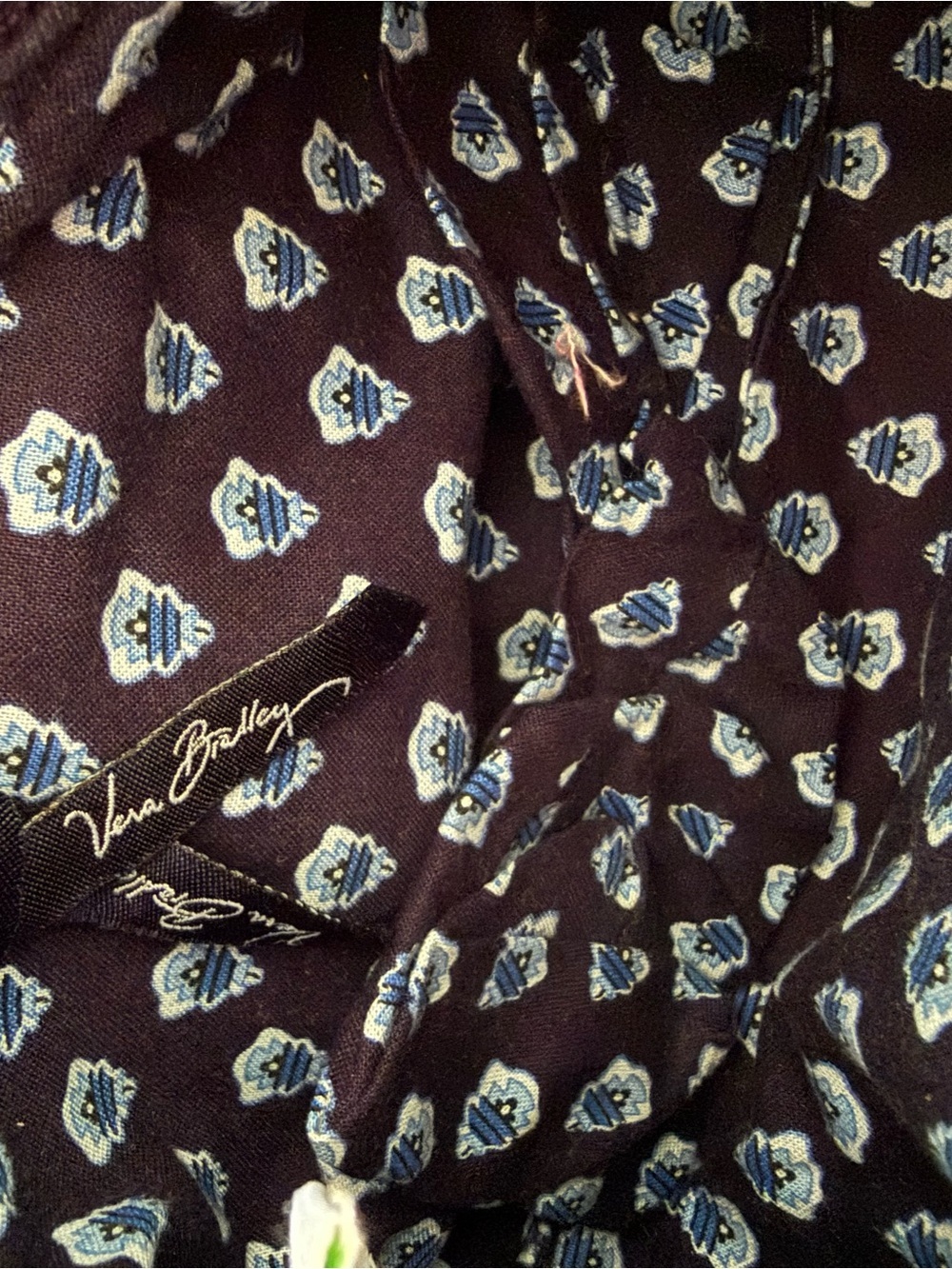 Vintage Vera Bradley Nantucket Navy shoulder bag RARE Retired 2005 Y2K coastal - Picture 8 of 9